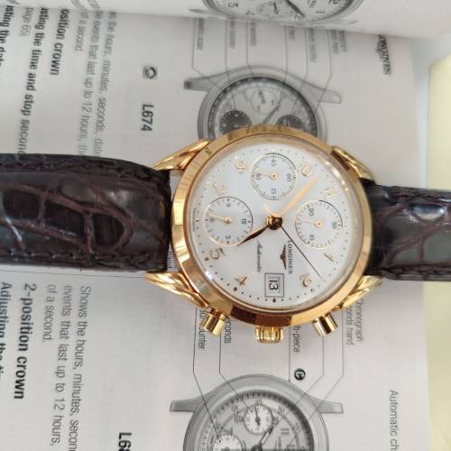 Longines L4.642.2 Chronograph Automatic Valjoux 7750 (95% New)