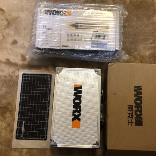 WORX WX242 (Aluminum Protective Case Set) Electric Screwdriver Set + bits set