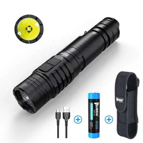 Wuben 1200流明強光 防水 電筒 USB直接充電