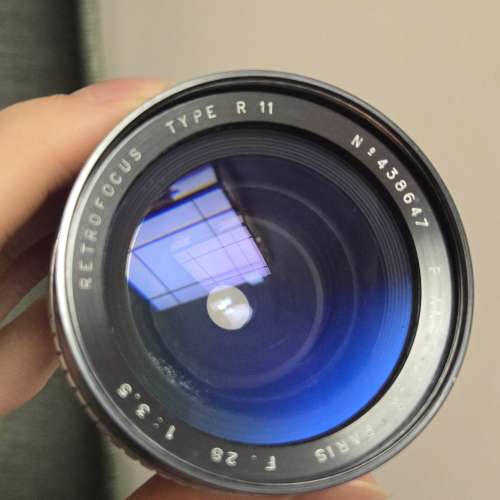 Angenieux 28mm f3.5 Retrofocus Type R11  exa/exakta 連兩個轉接環