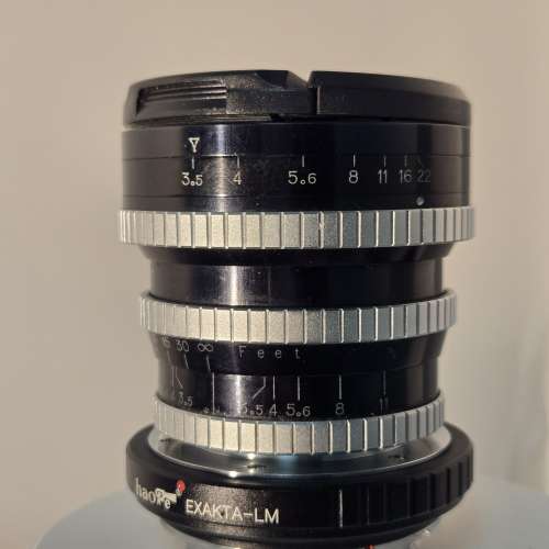 Angenieux 28mm f3.5 Retrofocus Type R11  exa/exakta 連兩個轉接環
