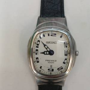 罕有Vintage Seiko 7N39-0AB0 Premier Elliptical Quartz Watch w/ Sapphire Crystal