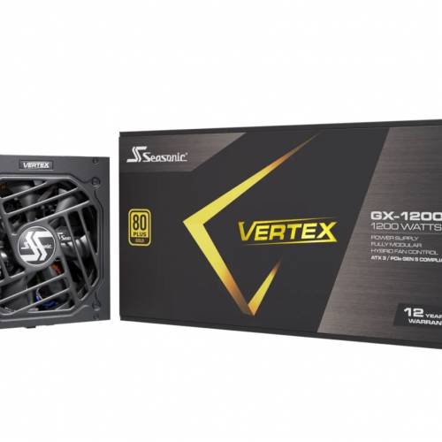 Seasonic 海韻 Vertex GX-1200 1200W 80PLUS 金牌 全模組火牛 黑色版 ATX 3.1 (12V...