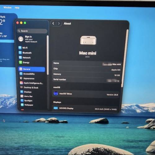 蘋果 Apple Mac Mini M4 16GB RAM 256GB ROM 16+256