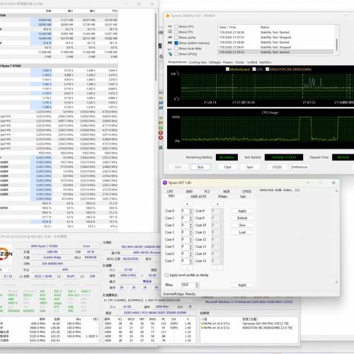 AMD 9700X cpu 國行盒裝，體質中上1.15-1.19v (5225)