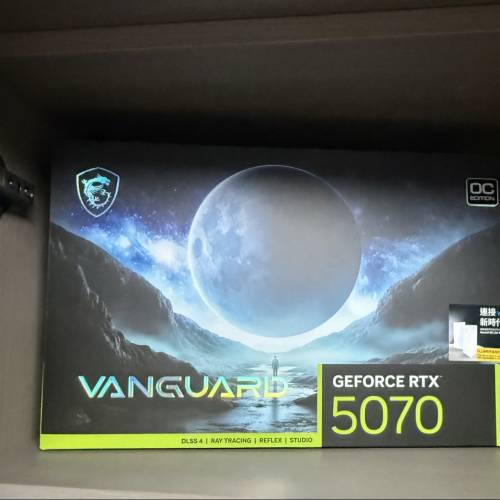 微星 MSI GeForce RTX 5070 VANGUARD OC Edition GDDR7 12GB 顯示卡